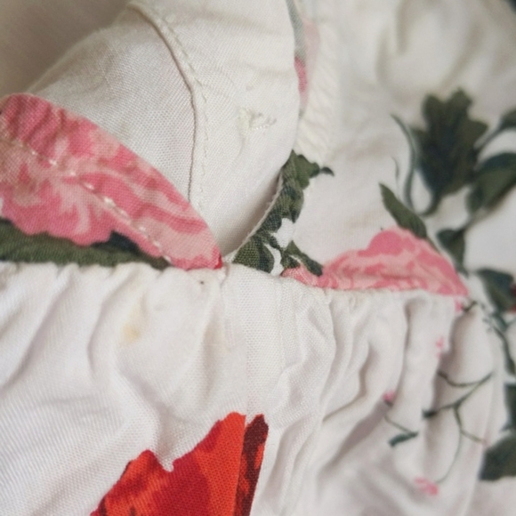 old navy rose floral flowy blouse rayon viscose 2T toddler girls - Picture 4 of 7